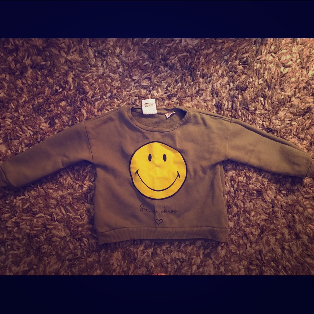 Zara BabyGirl “Smile Please” Sweatshirt